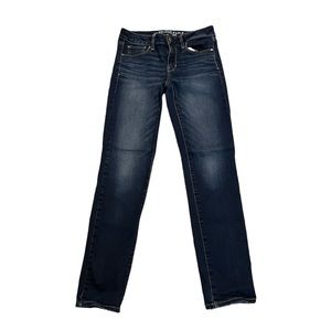 American eagle outfitters blue skinny jeans size 4